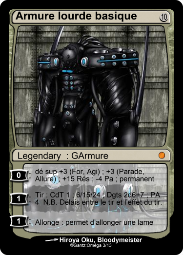 Armure lourde basique